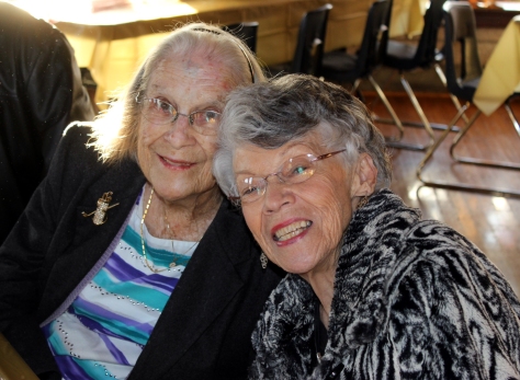 my grandmother and one of her best friends... both matriarchs of great families